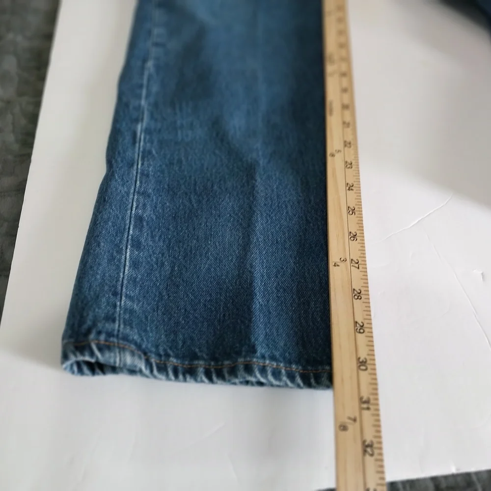 LEVI'S 501 Men's Straight Fit Denim Jeans - Deep Blue